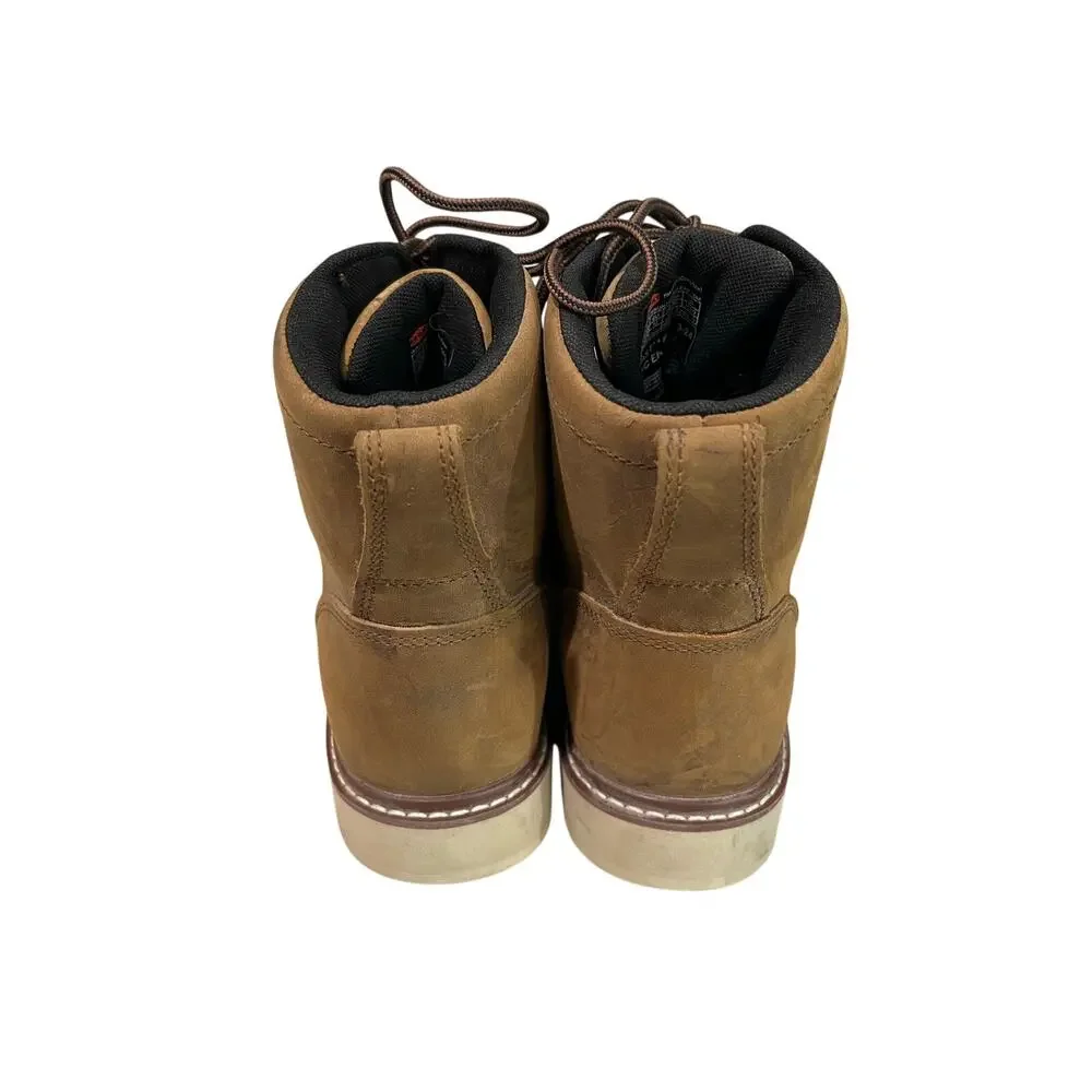 BRUNT The Marin Comp Toe Waterproof Work Boots Men’s 10 Brown ASTM EH Wedge